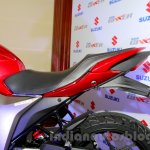 Suzuki Gixxer seat at the Indian launch