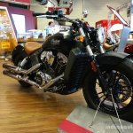 2015 Indian Scout front three quarters at INTERMOT 2014