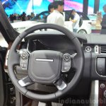 2015 Range Rover steering wheel  at the 2014 Paris Motor Show