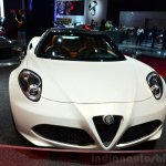 Alfa Romeo 4C Spider Preview Version front at the 2014 Paris Motor Show