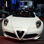 Alfa Romeo 4C Spider Preview Version front view at the 2014 Paris Motor Show