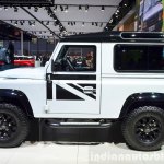 Land Rover Defender Black Pack side for France at the 2014 Paris Motor Show