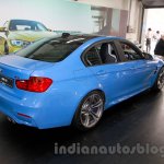 2015 BMW M3 rear three quarters for India
