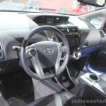 2015 Toyota Prius v dashboard at the 2014 Los Angeles Motor Show