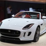 Jaguar F-Type AWD front three quarters at the Los Angeles Auto Show 2014