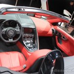 Jaguar F-Type R Coupe AWD dashboard at the Los Angeles Auto Show 2014