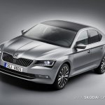 2016 Skoda Superb front three quarters view first look