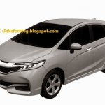 2015 Honda Jazz/Fit Shuttle front three quarters patent drawing