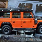 Land Rover Defender Adventure Edition side at the 2015 Geneva Motor Show
