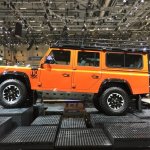 Land Rover Defender Adventure Edition side view leaked at the 2015 Geneva Motor Show