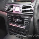 Mercedes E400 Cabriolet center console from the launch in India