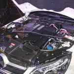 Mercedes E400 Cabriolet engine from the launch in India