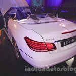 Mercedes E400 Cabriolet rear three quarter left from the launch in India