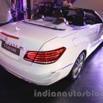 Mercedes E400 Cabriolet rear three quarter right from the launch in India