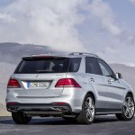 Mercedes GLE rear three quarter official image