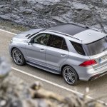 Mercedes GLE top view rear official image