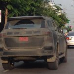 2016 Toyota Fortuner rear quarter Thailand spied