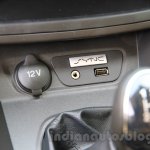 Ford Figo Aspire USB slot and 12V power socket from unveiling
