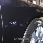 Mercedes S600 Guard V12 badge from the India launch