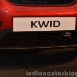 Renault Kwid front bumper India unveiling