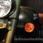 Royal Enfield Classic 500 Limited Edition Battle green despatch turn indicators unveiled at new flagship store