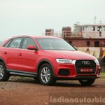 2015 Audi Q3 facelift red front quarter India Review