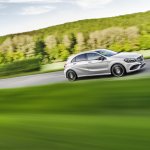 2016 Mercedes A Class AMG Line (facelift) side revealed press image