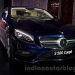 2015 Mercedes S 500 Coupe front quarter launched in Delhi