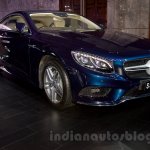 2015 Mercedes S 500 Coupe front three quarter launched in Delhi