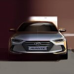 2016 Hyundai Elantra teaser front view