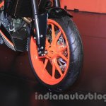 KTM Duke 250 front tire at the Indonesia International Motor Show 2015 (IIMS 2015)
