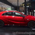 2016 Mercedes A45 AMG side at the 2015 IAA