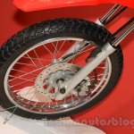 Honda XR 150L front wheel at Nepal Auto Show 2015