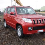 Mahindra TUV300 front three quarter launched in India