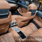 Mercedes S 500 Cabriolet rear seating at the IAA 2015