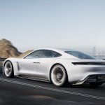Porsche Mission E rear quarter unveiled at the VAG Night
