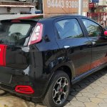 Fiat Abarth Punto rear in Black spied
