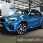 2015 BMW X6 M front three quarter with turn-in first drive review