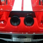2017 Ford GT exhaust pipes at the 2015 Dubai Motor Show