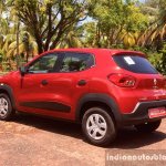Renault Kwid rear three quarters left review