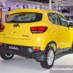 Mahindra KUV100 Yellow rear quarter at Auto Expo 2016