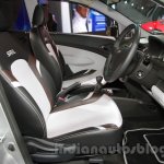 Chevrolet Sail special edition front seats at 2016 Auto Expo