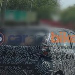 Datsun Redi-GO camouflaged test mule photographed in Chennai