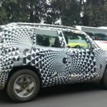 Jeep Renegade rear three quarter caught testing on Indian roads