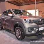 Renault Kwid 1.0 AMT front quarter at the Auto Expo 2016