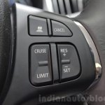 Suzuki Baleno 1.2 SHVS cruise control switch at 2016 Geneva Motor Show