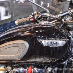 Triumph Bonneville T120 Black fuel tank at Auto Expo 2016