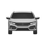2017 Honda Civic Hatchback patent images front