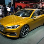 BMW Concept Compact Sedan front three quarters left side at Auto China 2016