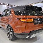 2017 Land Rover Discovery rear three quarters at 2016 Bologna Motor Show